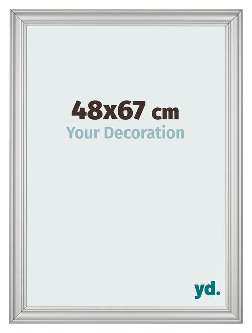 Photo Frame 48x67cm Silver Matte MDF Lazio Front Size | Yourdecoration.com