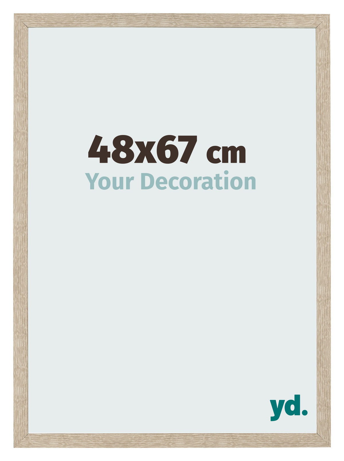 Photo Frame 48x67cm Sonoma Oak MDF Bologna Front Size | Yourdecoration.com