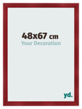 Photo Frame 48x67cm Wine Red Swept MDF Pisa Front Size | Yourdecoration.com