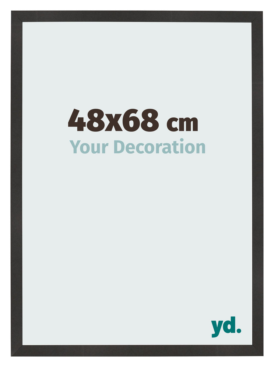 Photo Frame 48x68 cm Black Matte MDF Bologna Front Size | Yourdecoration.com