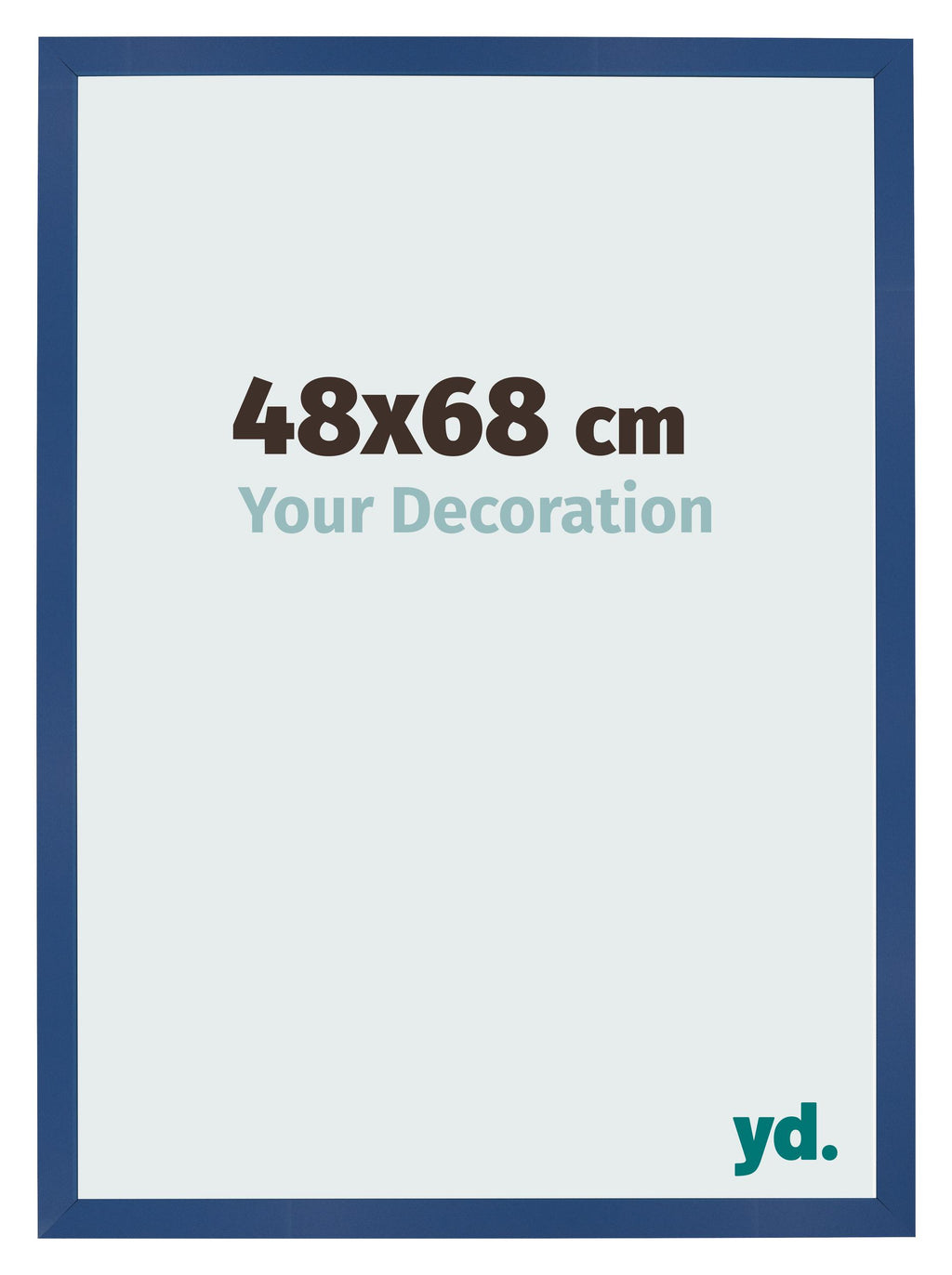 Photo Frame 48x68 cm Dark Blue MDF Bologna Front Size | Yourdecoration.com