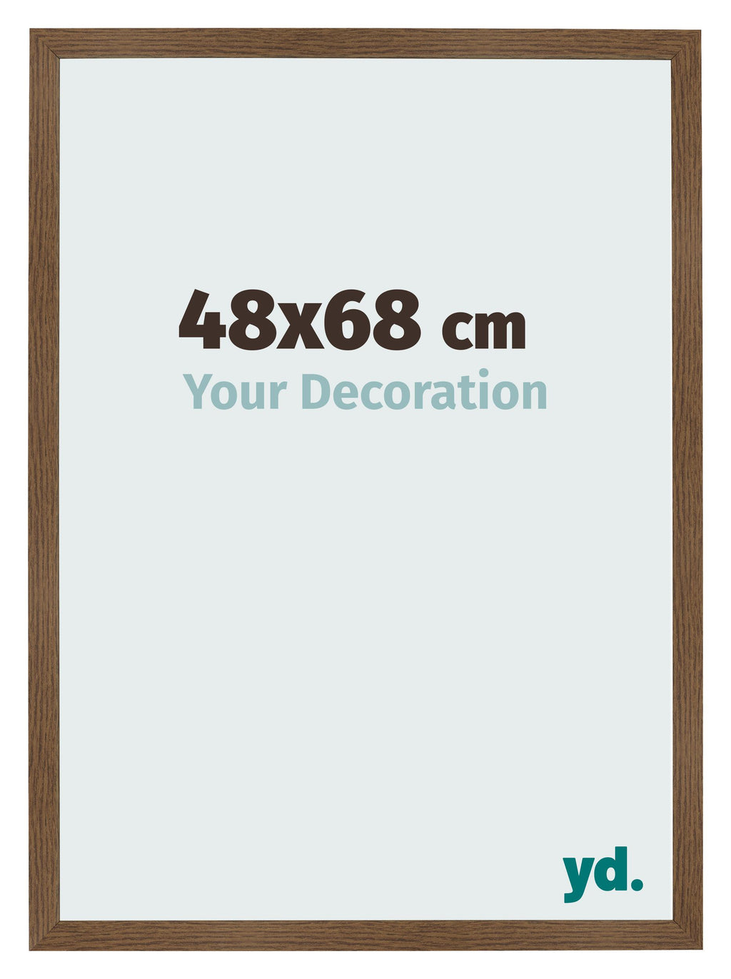 Photo Frame 48x68 cm Oak Rustic MDF Bologna Front Size | Yourdecoration.com