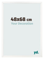 Photo Frame 48x68 cm White High Gloss MDF Bologna Front Size | Yourdecoration.com