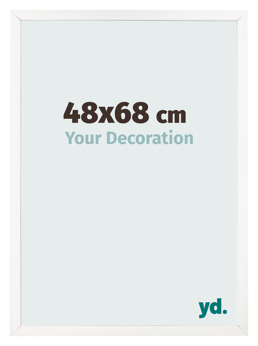 Photo Frame 48x68 cm White High Gloss MDF Bologna Front Size | Yourdecoration.com