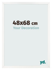 Photo Frame 48x68 cm White High Gloss MDF Bologna Front Size | Yourdecoration.com
