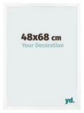 Photo Frame 48x68 cm White Matte MDF Bologna Front Size | Yourdecoration.com
