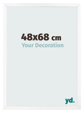 Photo Frame 48x68 cm White Matte MDF Bologna Front Size | Yourdecoration.com