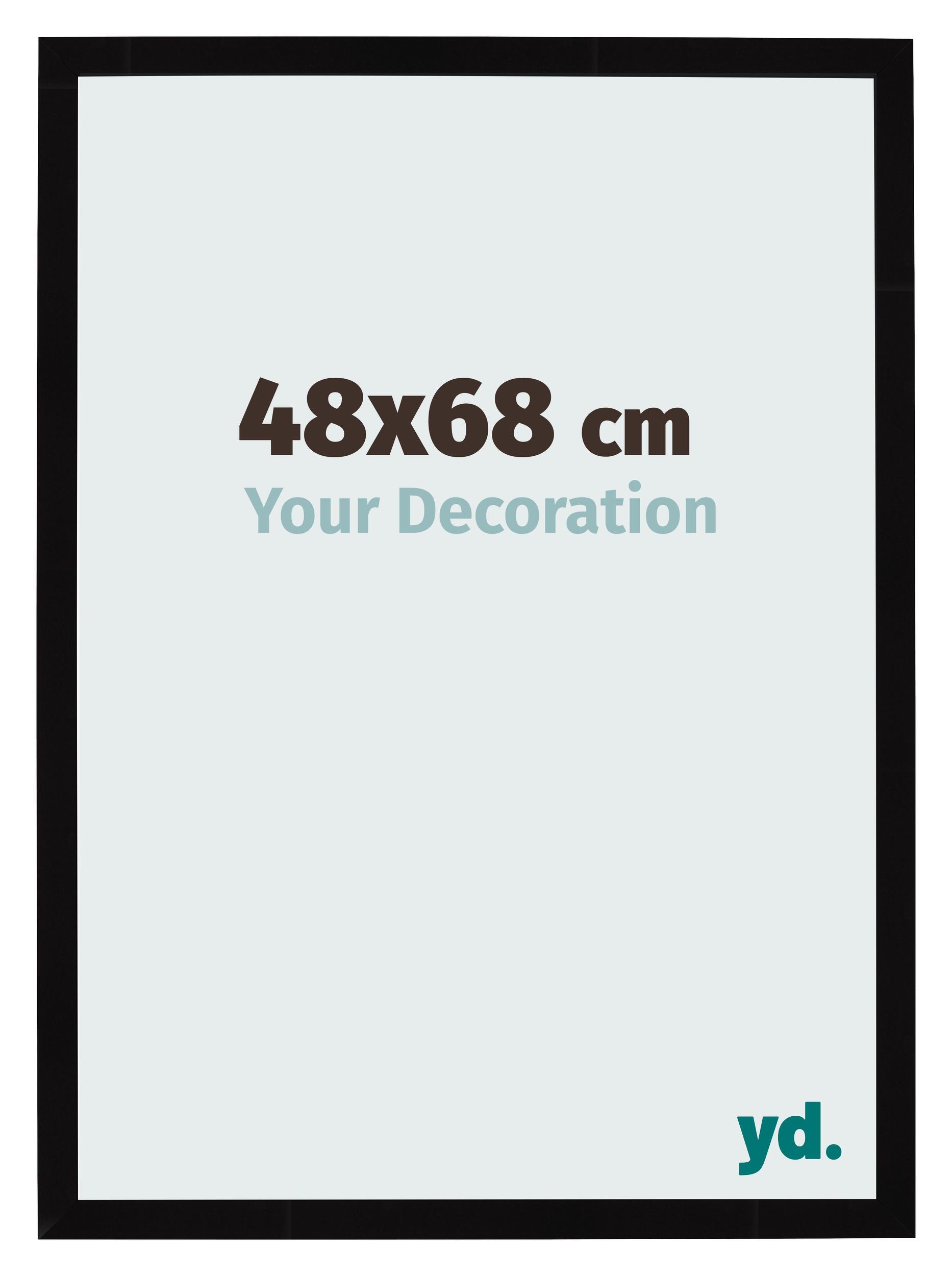 Photo Frame 48x68cm Black High Gloss MDF Bologna Front Size | Yourdecoration.com