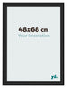Photo Frame 48x68cm Black Woodgrain MDF Lazio Front Size | Yourdecoration.com