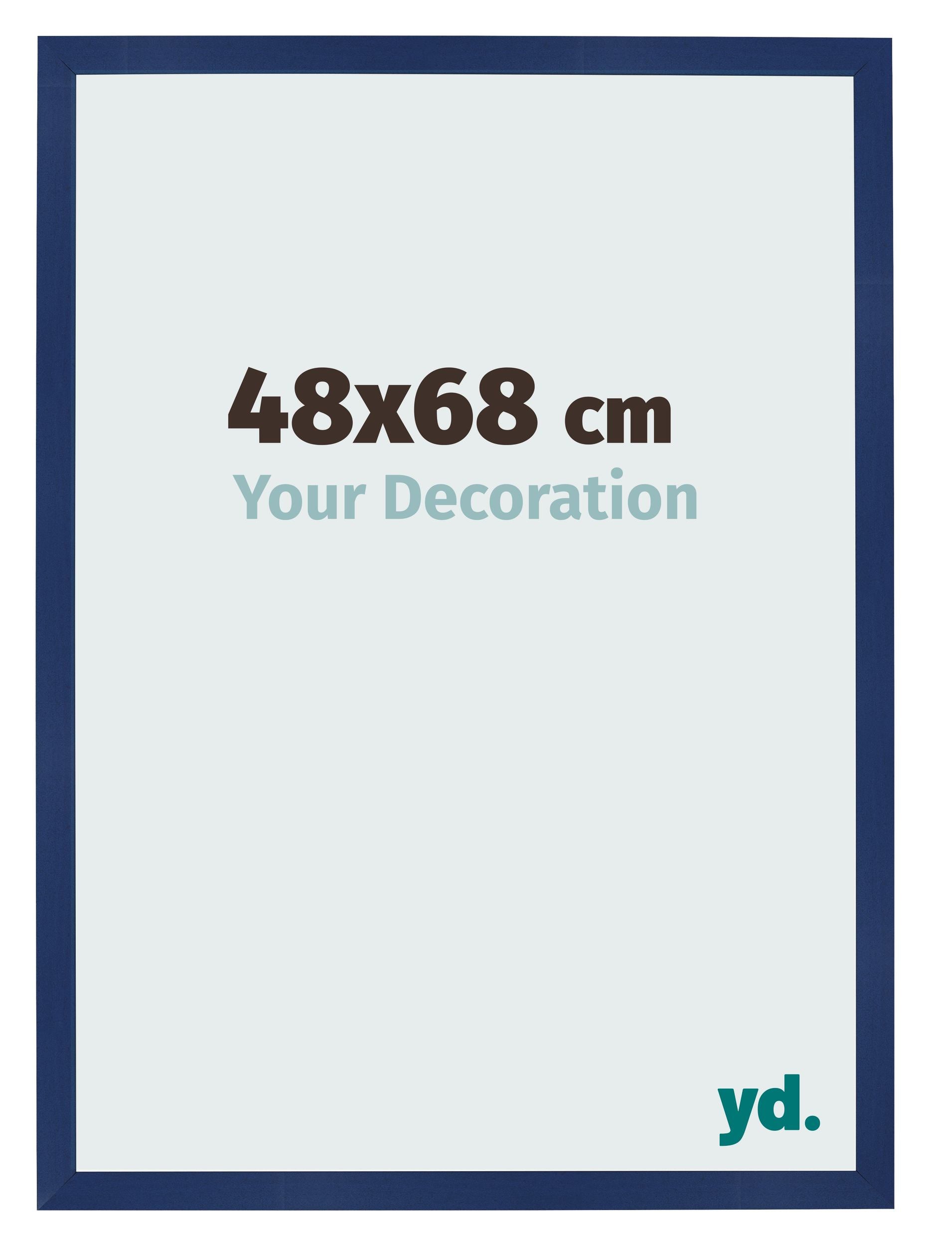 Photo Frame 48x68cm Dark Blue Swept MDF Bologna Front Size | Yourdecoration.com