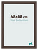 Photo Frame 48x68cm Oak Dark MDF Lazio Front Size | Yourdecoration.com