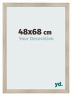 Photo Frame 48x68cm Oak Rustic MDF Pisa Front Size | Yourdecoration.com