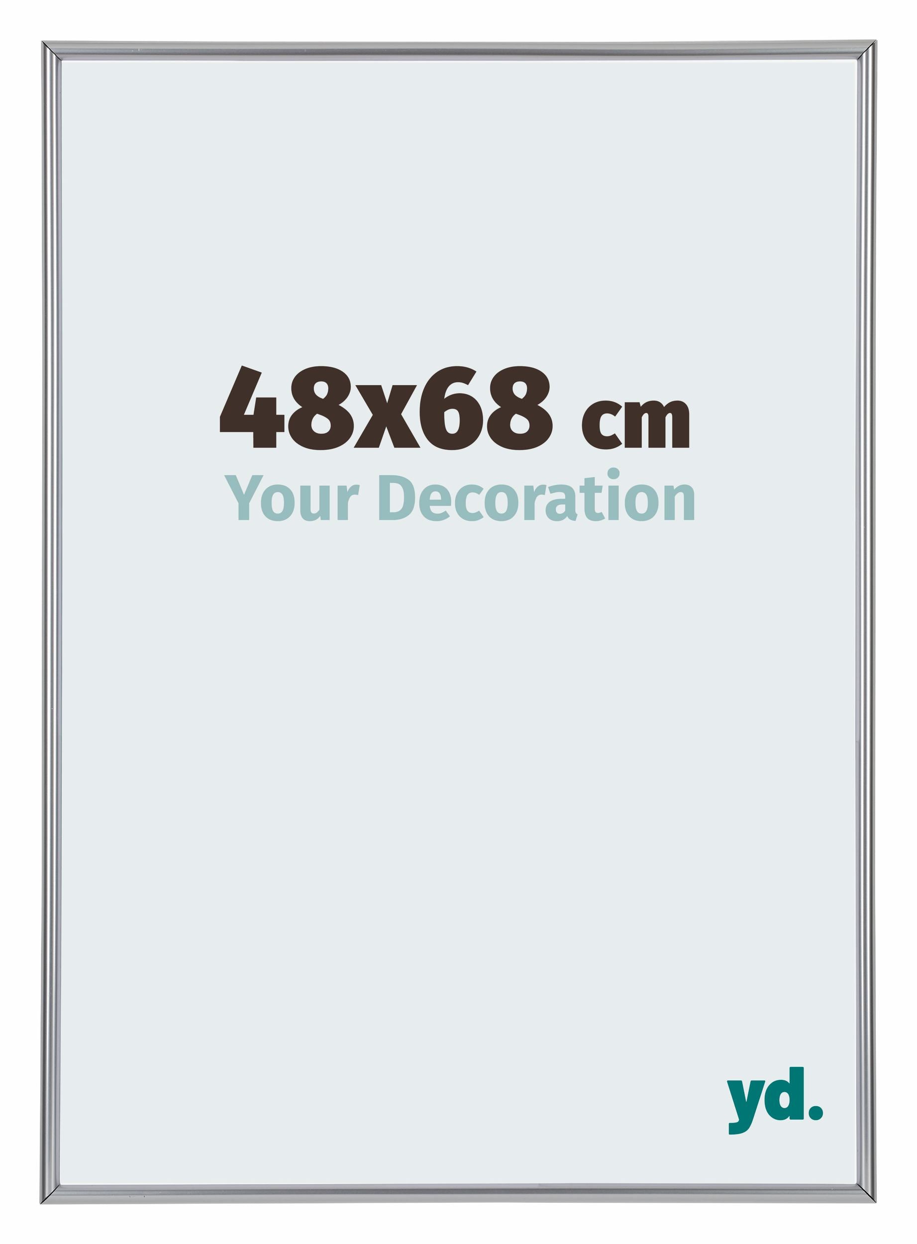 Annecy Plastic Photo Frame 48x68cm Silver Front Size | Yourdecoration.com