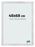 Photo Frame 48x68cm Silver Black Swept MDF Pisa Front Size | Yourdecoration.com
