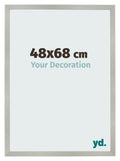 Photo Frame 48x68cm Silver Matte MDF Bologna Front Size | Yourdecoration.com