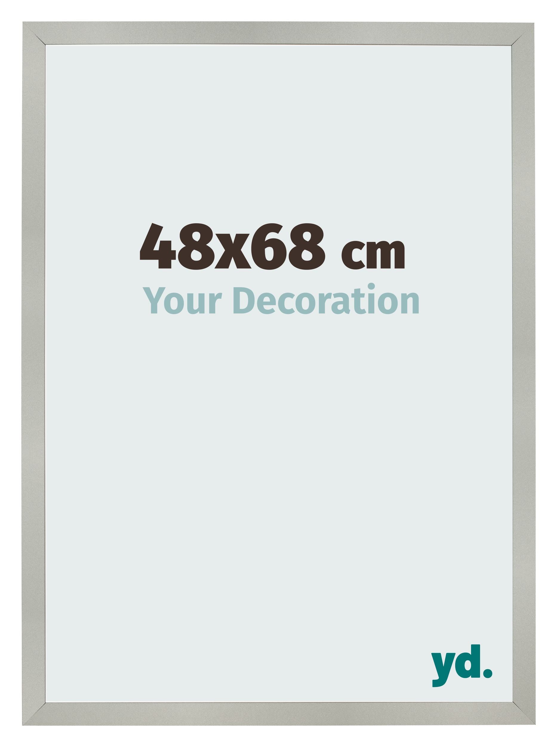 Photo Frame 48x68cm Silver Matte MDF Bologna Front Size | Yourdecoration.com