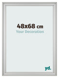 Photo Frame 48x68cm Silver Matte MDF Lazio Front Size | Yourdecoration.com