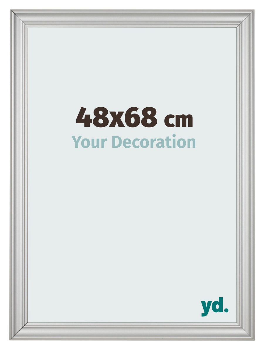Photo Frame 48x68cm Silver Matte MDF Lazio Front Size | Yourdecoration.com