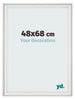 Photo Frame 48x68cm White Swept MDF Lazio Front Size | Yourdecoration.com