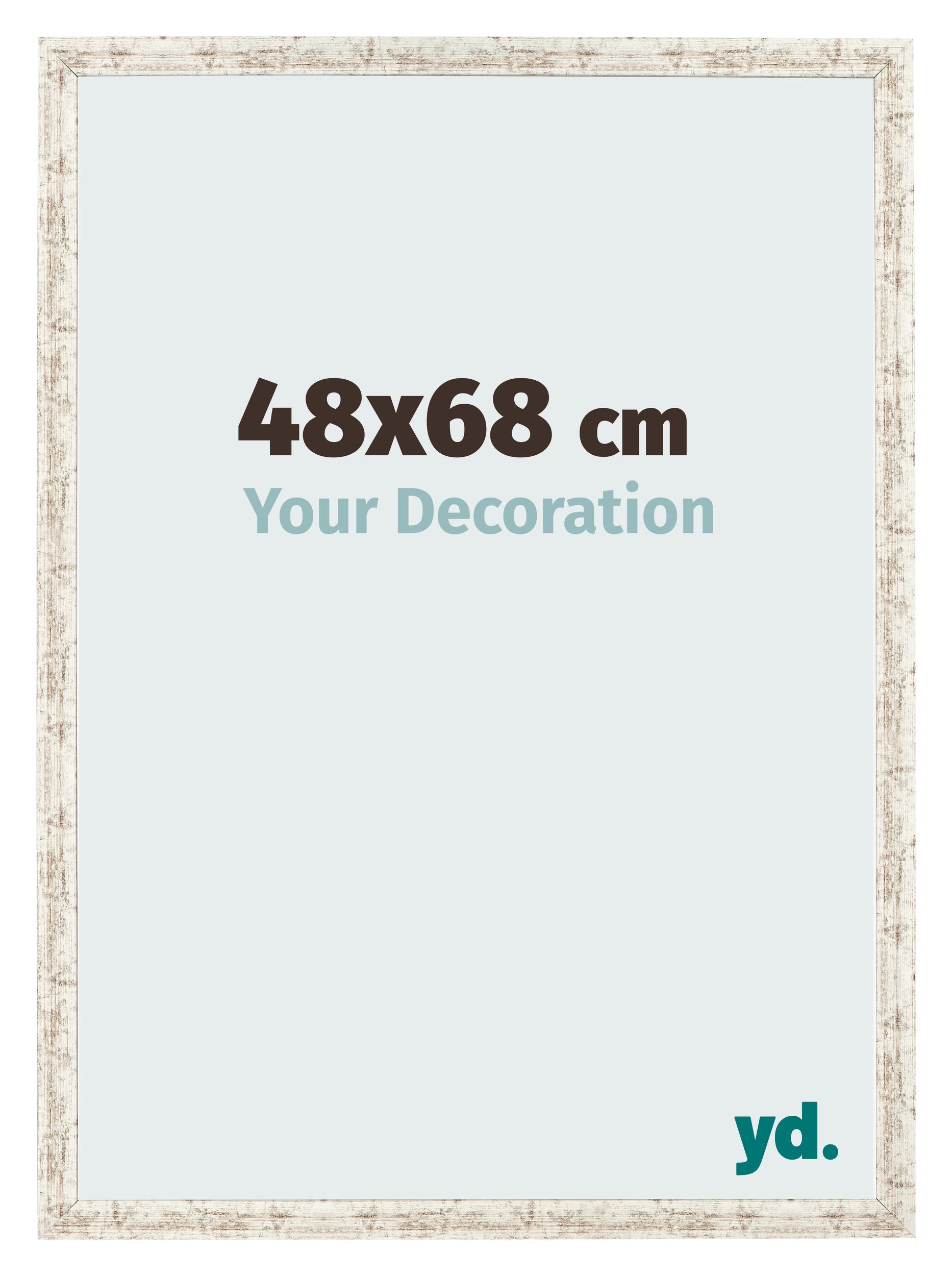 Photo Frame 48x68cm White Vintage MDF Bologna Front Size | Yourdecoration.com