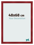 Photo Frame 48x68cm Wine Red Swept MDF Pisa Front Size | Yourdecoration.com