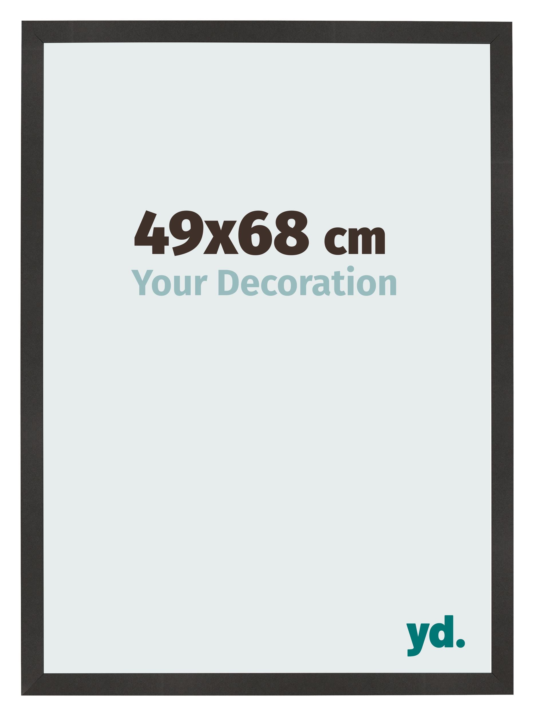 Photo Frame 49x68 cm Black Matte MDF Bologna Front Size | Yourdecoration.com