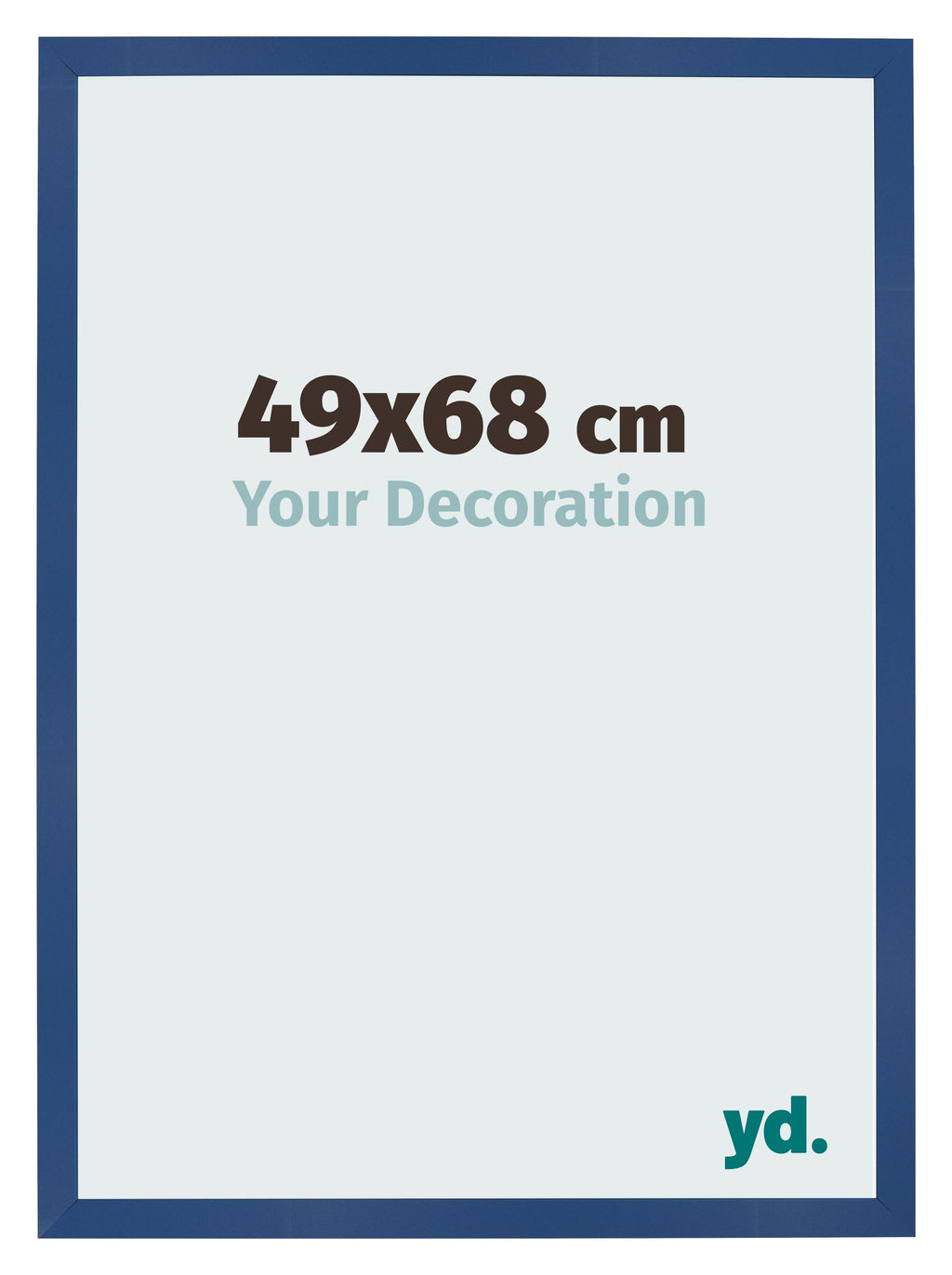 Photo Frame 49x68 cm Dark Blue MDF Bologna Front Size | Yourdecoration.com