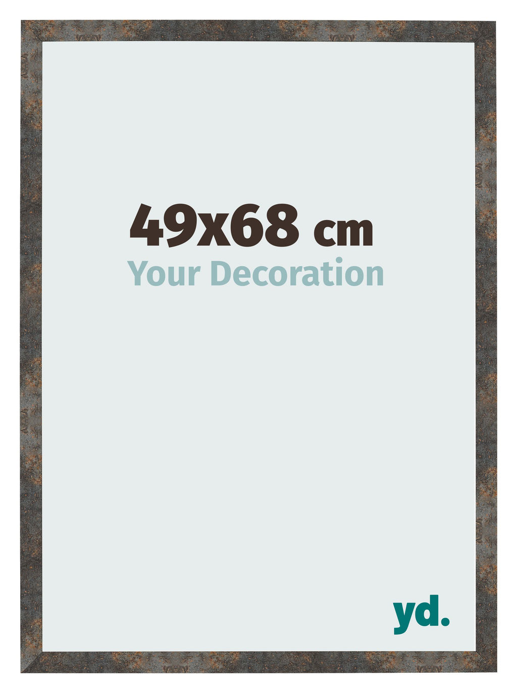Photo Frame 49x68 cm Oxidized Metal MDF Bologna Front Size | Yourdecoration.com