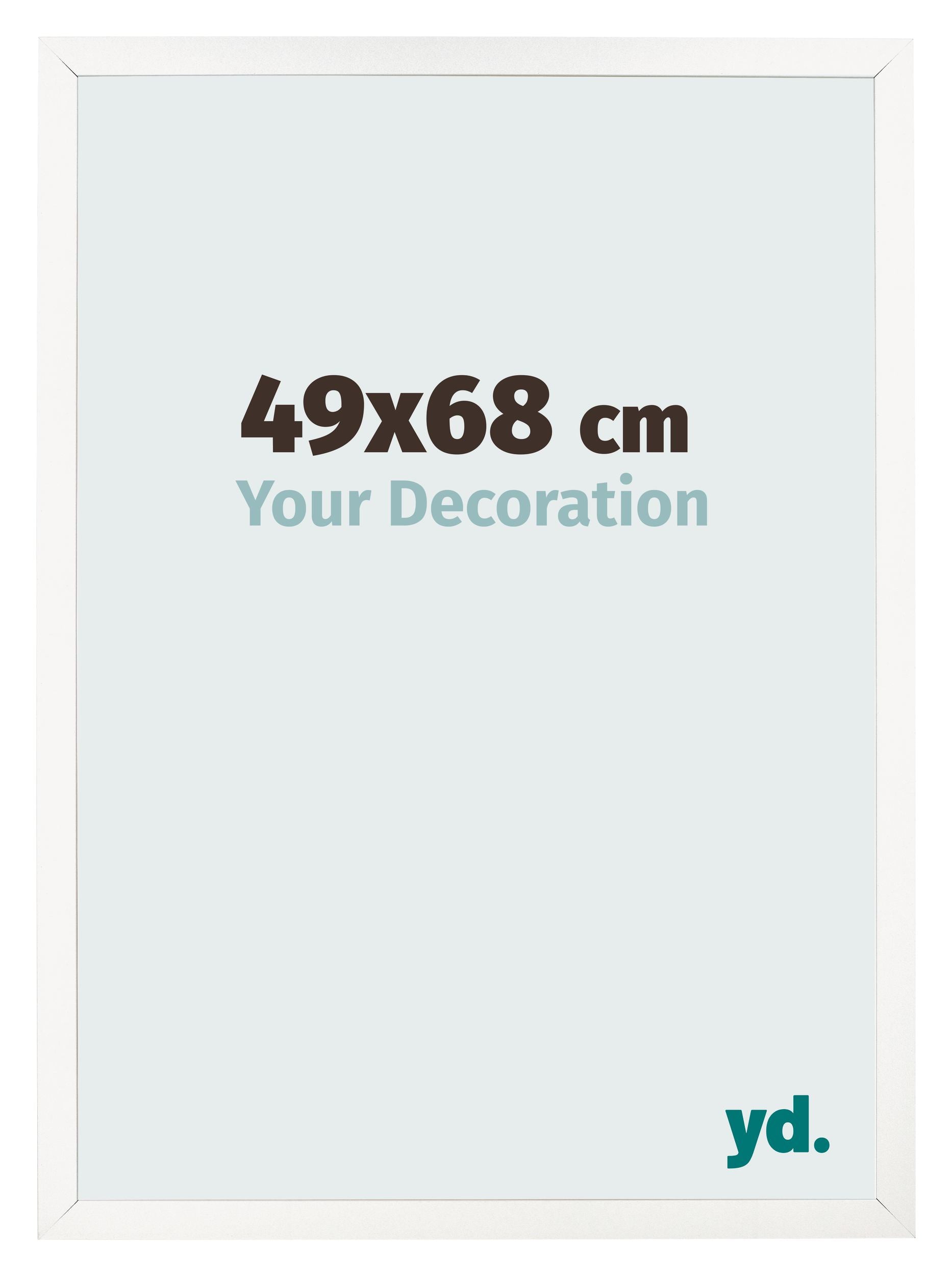 Photo Frame 49x68 cm White High Gloss MDF Bologna Front Size | Yourdecoration.com