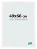 Photo Frame 49x68 cm White High Gloss MDF Bologna Front Size | Yourdecoration.com