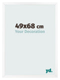 Photo Frame 49x68 cm White Matte MDF Bologna Front Size | Yourdecoration.com