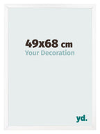 Photo Frame 49x68 cm White Matte MDF Bologna Front Size | Yourdecoration.com
