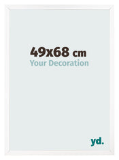 Photo Frame 49x68 cm White Matte MDF Bologna Front Size | Yourdecoration.com