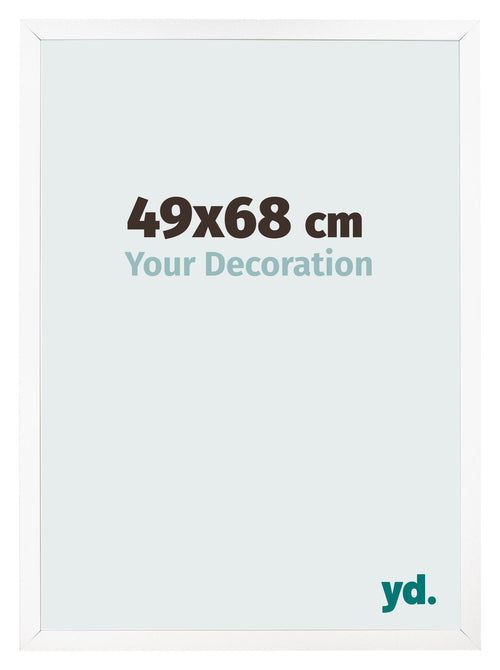 Photo Frame 49x68 cm White Matte MDF Bologna Front Size | Yourdecoration.com