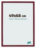 Photo Frame 49x68 cm Wine Red Swept MDF Bologna Front Size | Yourdecoration.com
