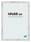 Photo Frame 49x68cm Aluminum Brushed MDF Pisa Front Size | Yourdecoration.com