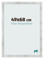 Photo Frame 49x68cm Aluminum Brushed MDF Pisa Front Size | Yourdecoration.com