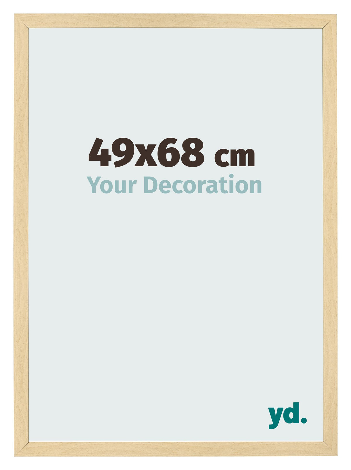 Photo Frame 49x68cm Beech Design MDF Bologna Front Size | Yourdecoration.com