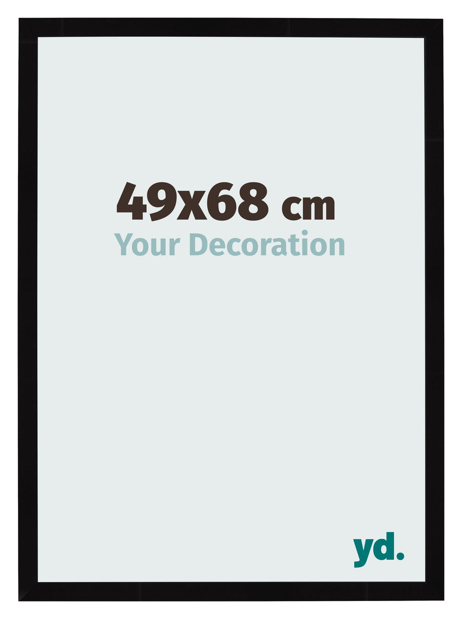 Photo Frame 49x68cm Black High Gloss MDF Bologna Front Size | Yourdecoration.com