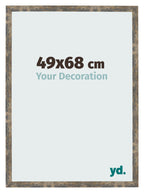 Photo Frame 49x68cm Blue Gold Melange MDF Bologna Front Size | Yourdecoration.com