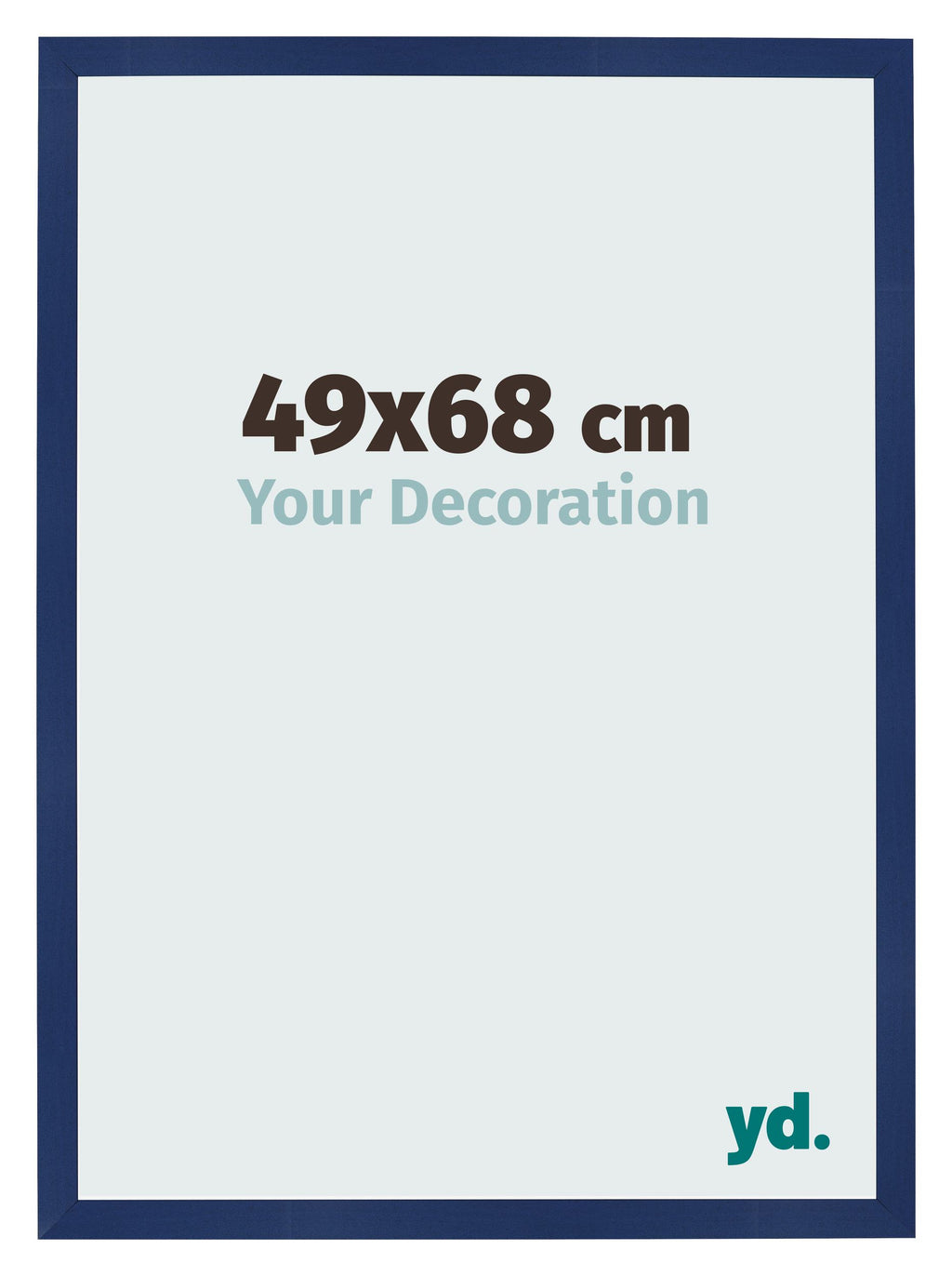 Photo Frame 49x68cm Dark Blue Swept MDF Bologna Front Size | Yourdecoration.com