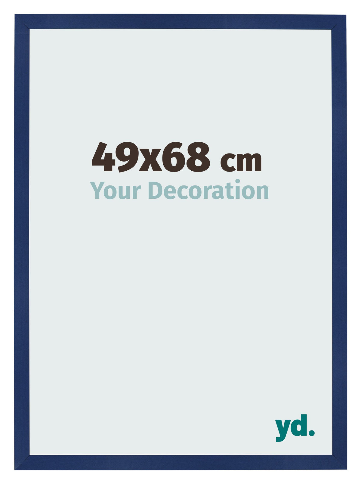 Photo Frame 49x68cm Dark Blue Swept MDF Bologna Front Size | Yourdecoration.com