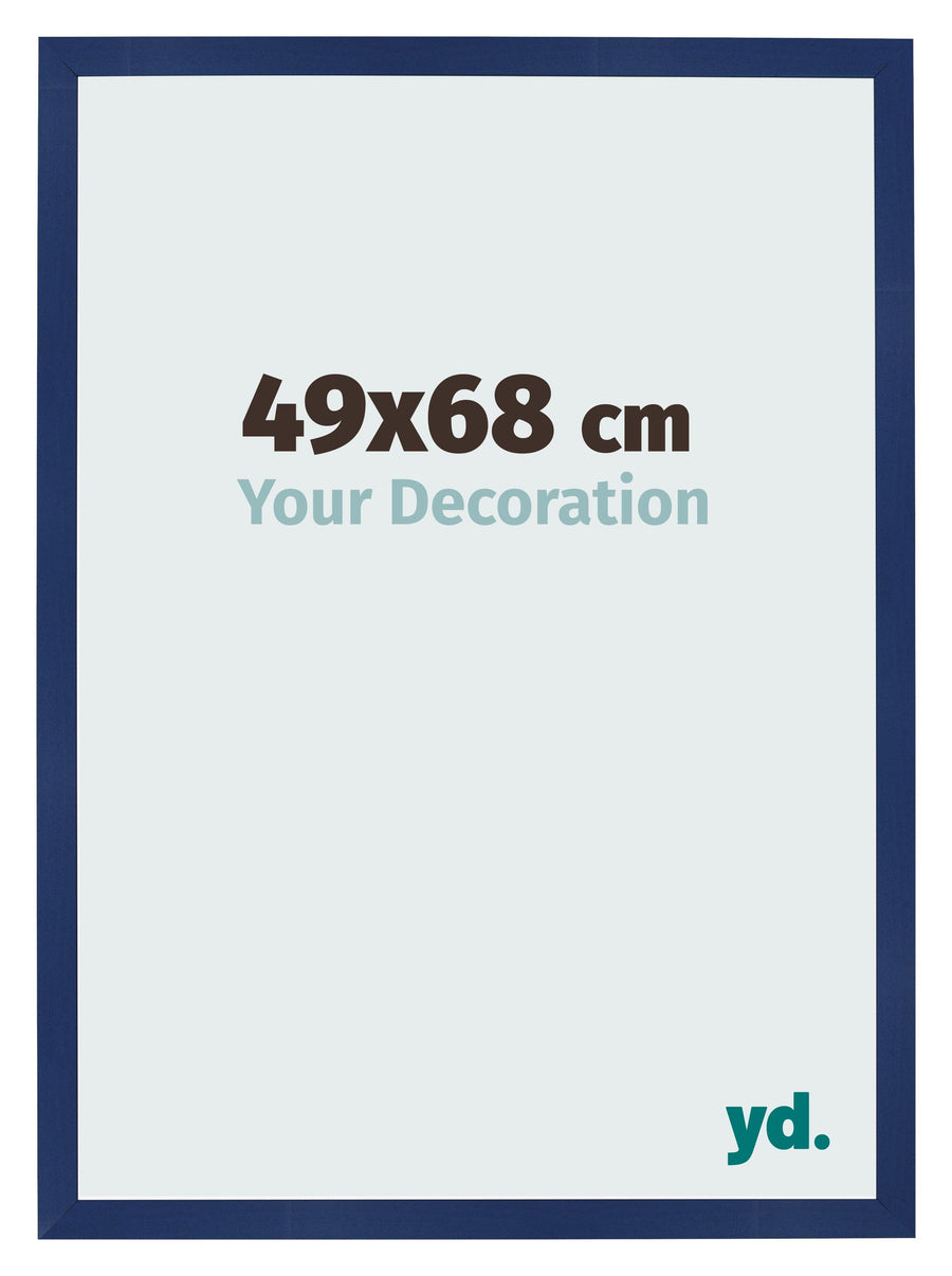 Photo Frame 49x68cm Dark Blue Swept MDF Bologna Front Size | Yourdecoration.com