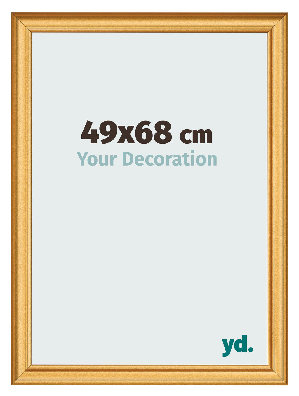 Photo Frame 49x68cm Gold Matte MDF Lazio Front Size | Yourdecoration.com