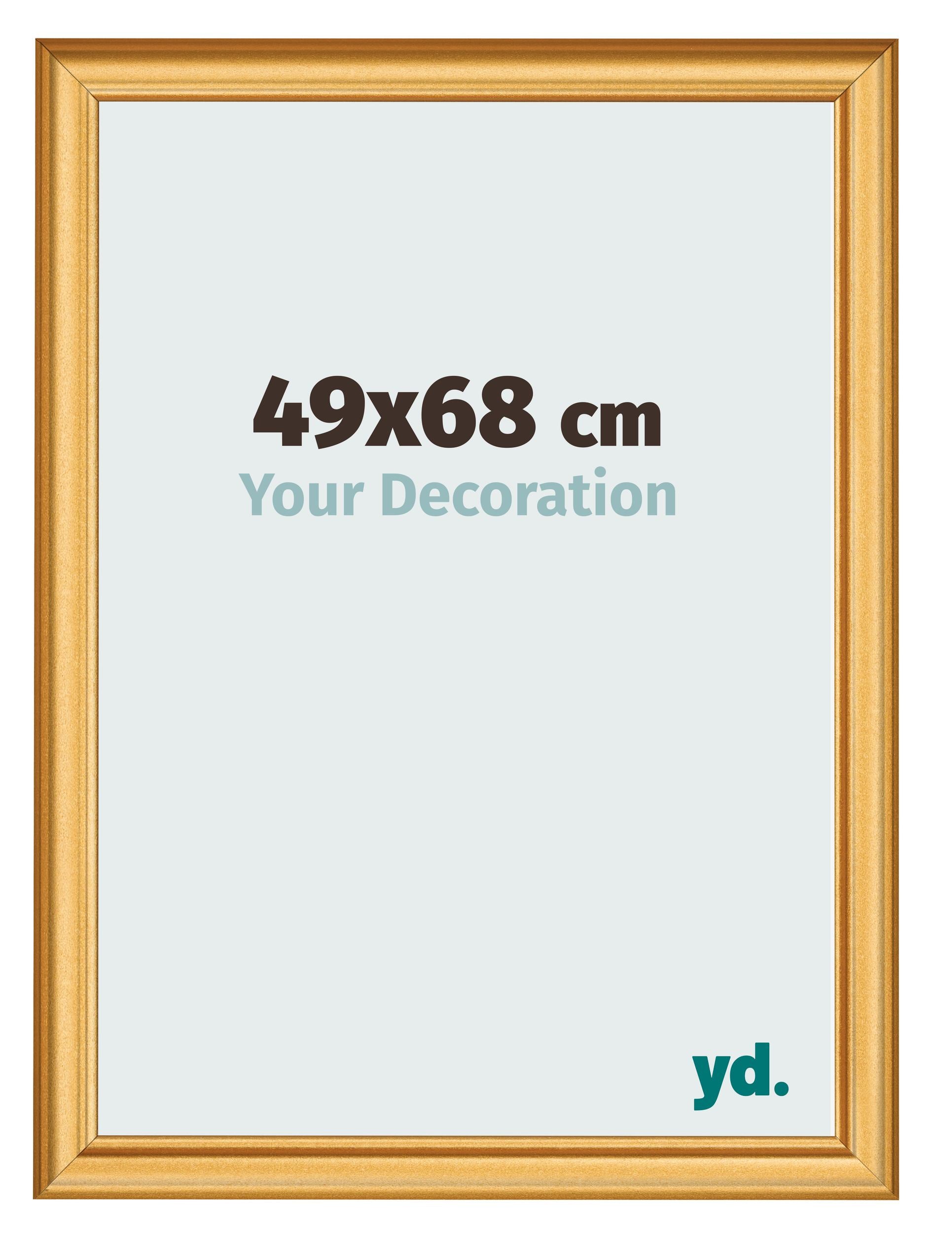 Photo Frame 49x68cm Gold Matte MDF Lazio Front Size | Yourdecoration.com