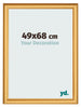 Photo Frame 49x68cm Gold Matte MDF Lazio Front Size | Yourdecoration.com