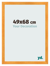 Photo Frame 49x68cm Orange MDF Pisa Front Size | Yourdecoration.com