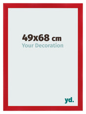 Photo Frame 49x68cm Red MDF Pisa Front Size | Yourdecoration.com