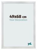 Photo Frame 49x68cm Silver Black Swept MDF Pisa Front Size | Yourdecoration.com