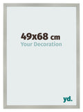 Photo Frame 49x68cm Silver Matte MDF Bologna Front Size | Yourdecoration.com